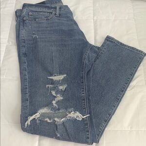 NWOT Abercrombie and Fitch,‎ Distressed Blue Jeans 31”W 32”L men’s